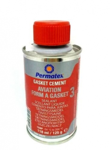 thumbnail image 2 of Permatex Aviation Form-A-Gasket No. 3 Sealant - 16oz Brown Brush-Top Sealant 2 of 5